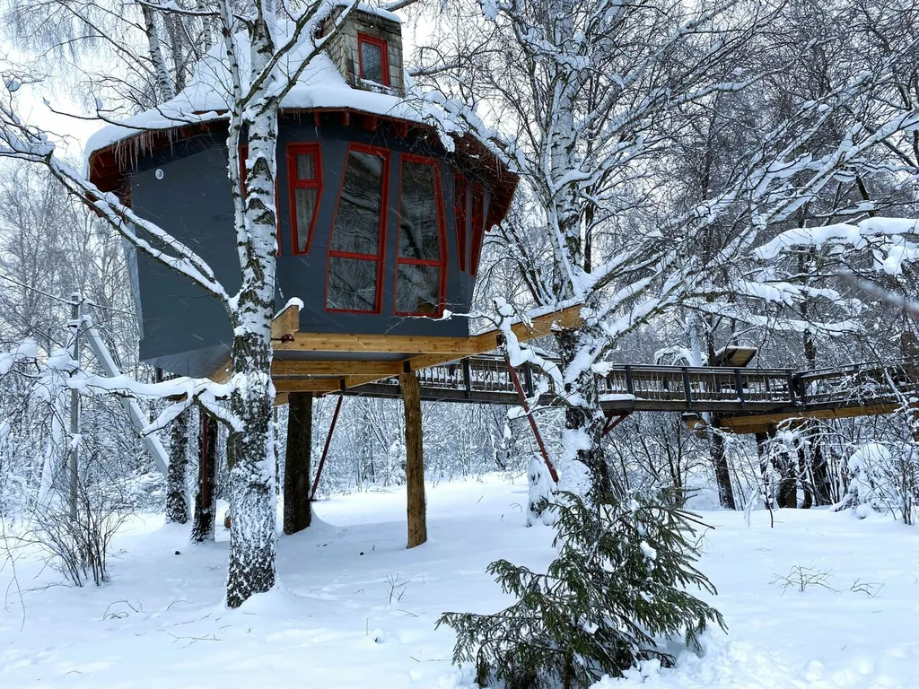 Лапочкино гнездо Дома на деревьях, домики в Тульской области — фото 21